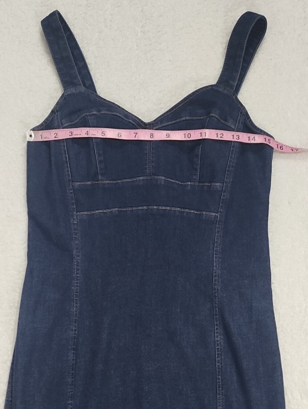 White House Black Market Denim Fitted Sheath Dress New With Tags - Picture 3 of 9